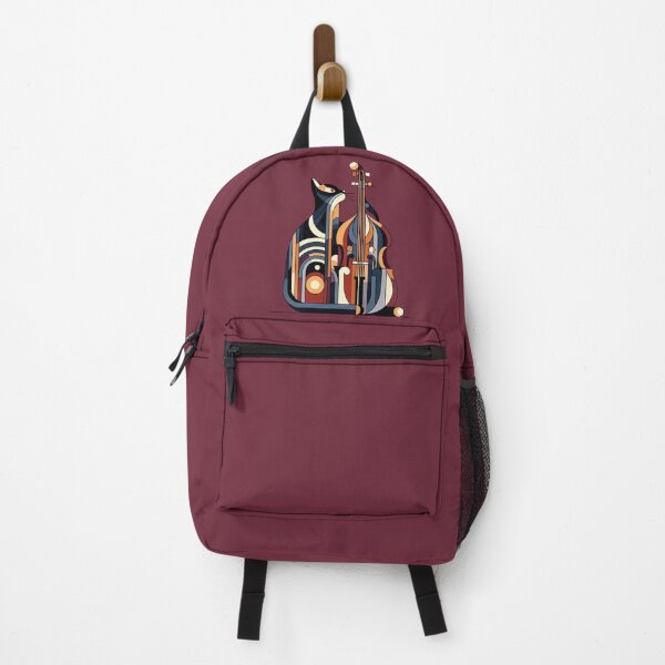 Item preview, Cool Colourful, Abstract Cat and a Contrabass designed and sold by Gaborai.