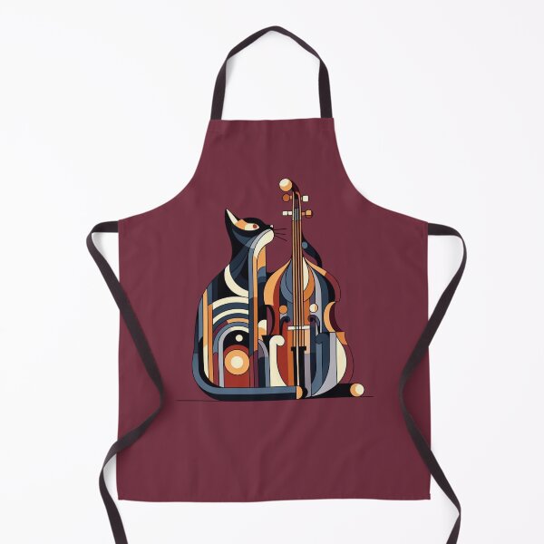 Item preview, Cool Colourful, Abstract Cat and a Contrabass designed and sold by Gaborai.