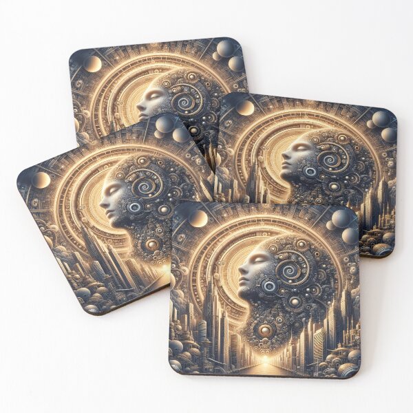 Item preview, Mechanical Mindscape: The Fusion of Thought and Cityscape designed and sold by Vitalka-uk.