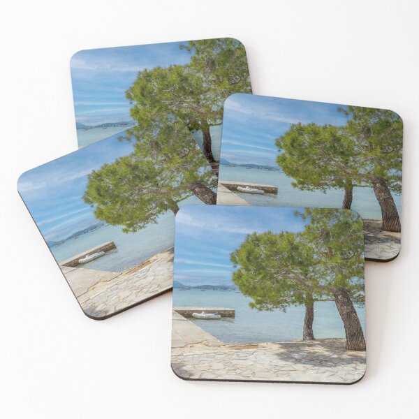 Item preview, Pine Walk Jetty Puerto Pollensa Mallorca designed and sold by GG WALL ART.
