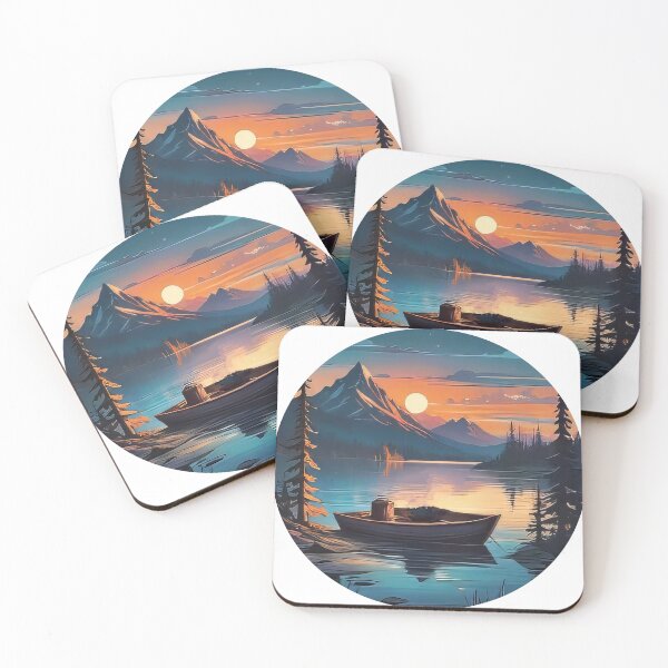 Item preview, Dusk Fishing Adventure Cartoon (959) designed and sold by WASjourney.