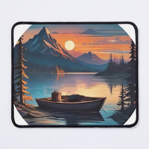 Item preview, Dusk Fishing Adventure Cartoon (959) designed and sold by WASjourney.