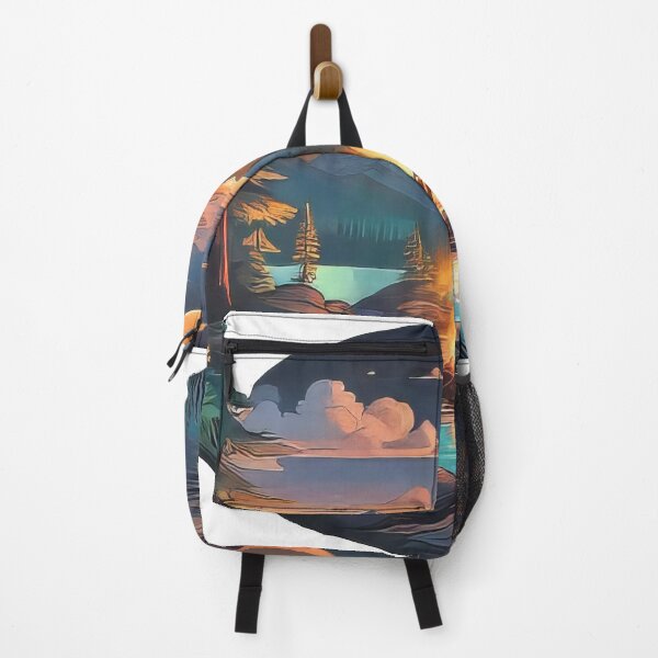 Item preview, Stylized Mountain Sunset Decal (961) designed and sold by WASjourney.