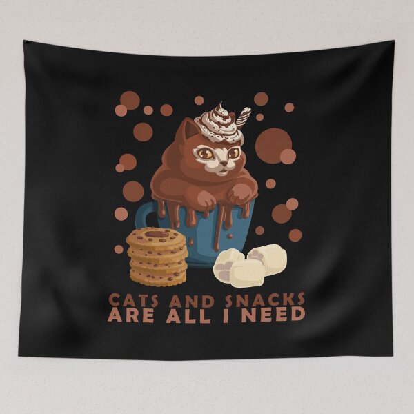 Item preview, Cats and Snacks are all I Need designed and sold by Geobat.