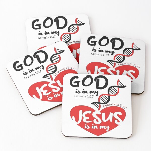 Item preview, GOD'S IN MY DNA JESUS IS IN MY HEART (Gen 1:27, Eph 3:17) designed and sold by BLYFTD.