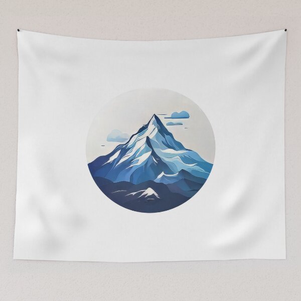 Item preview, Minimalist Mountain Logo Sticker (966) designed and sold by WASjourney.