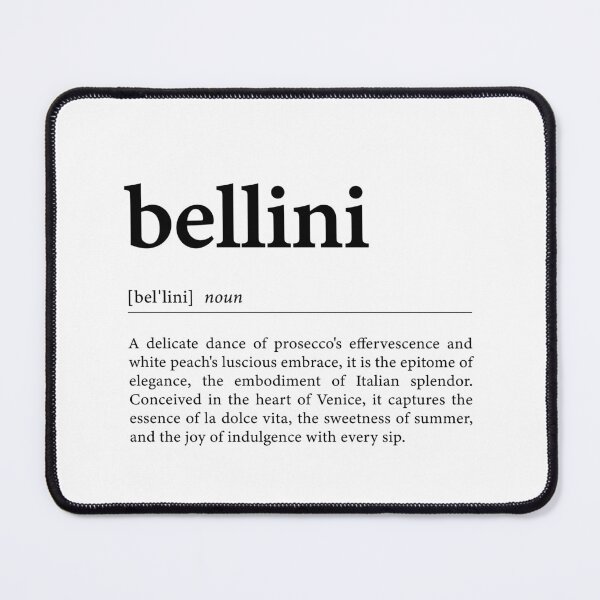 Item preview, Bellini Definition Poster designed and sold by palezebra.