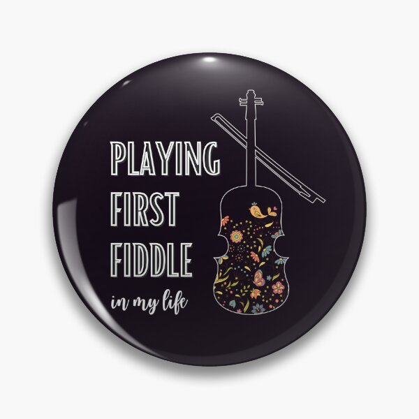 Item preview, Playing First Fiddle In My Life  Gifts Violin Floral Motive  designed and sold by Quincarrius.