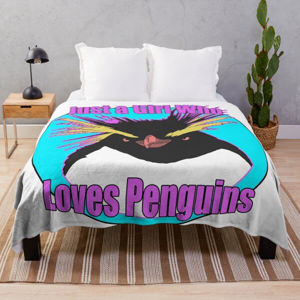 Item preview, Just a Girl Who Loves Penguins | Gift for Penguin Lover designed and sold by Marian Murdoch.