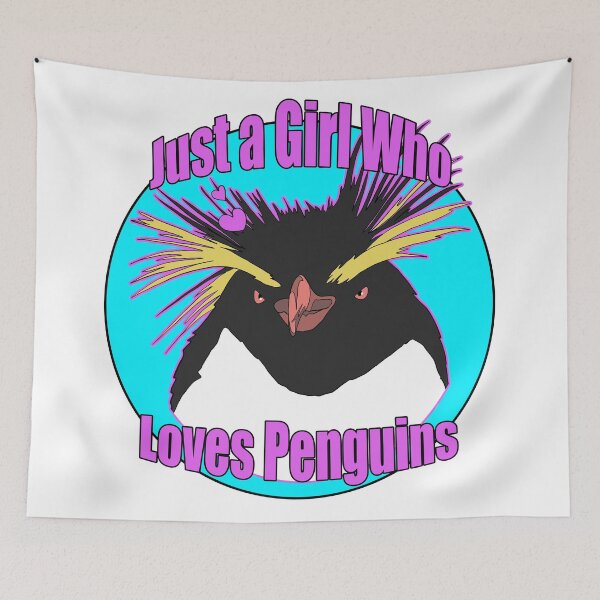 Item preview, Just a Girl Who Loves Penguins | Gift for Penguin Lover designed and sold by Marian Murdoch.