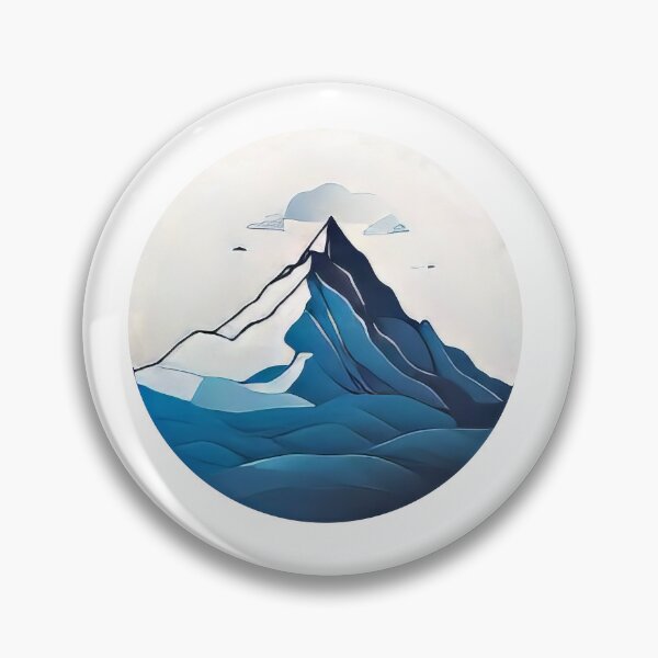Item preview, Simple Mountain Emblem Sticker (970) designed and sold by WASjourney.