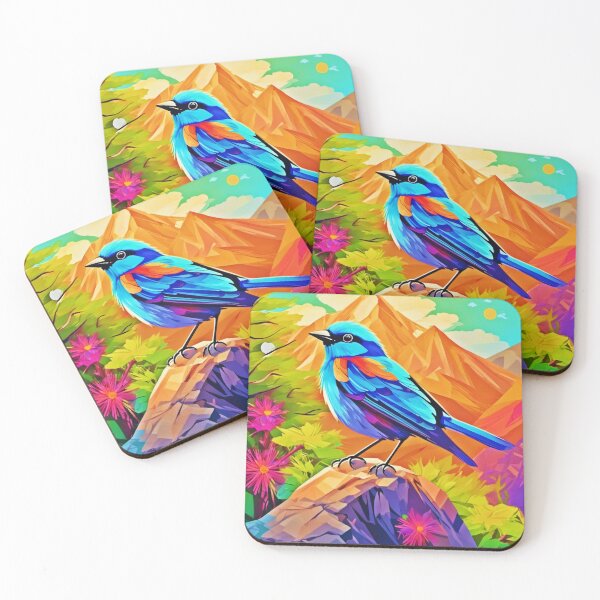 Item preview, Sunny Summit: Colorful Avian Artwork designed and sold by Health And Fitness Posts e-Store.