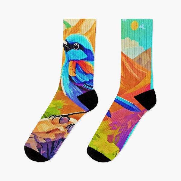 Item preview, Sunny Summit: Colorful Avian Artwork designed and sold by Health And Fitness Posts e-Store.
