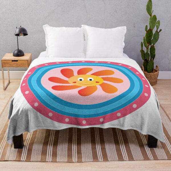 Item preview, Colorful flower sun cartoon  designed and sold by colorleafz.