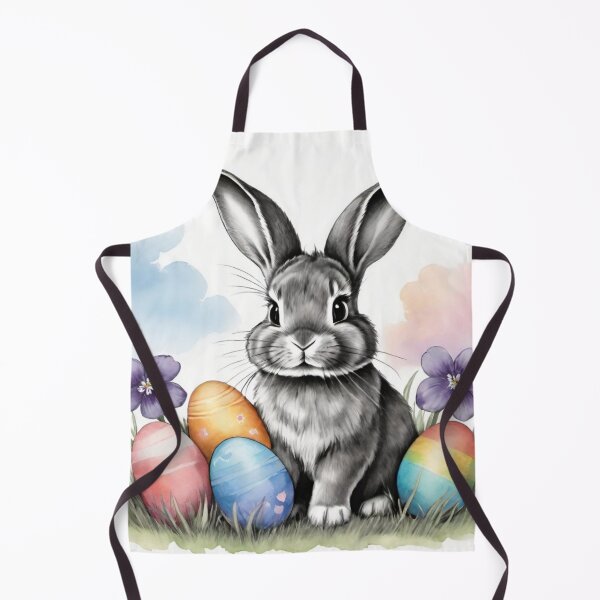 Item preview, Colorful Festive Easter Eggs Easter Bunny Spring Flowers Version 209 designed and sold by DreamingAwake1.