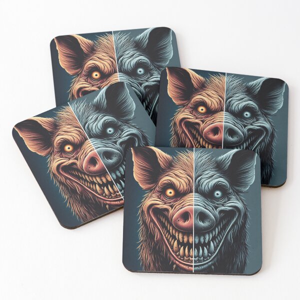 Item preview, scary pig designed and sold by ready-made.