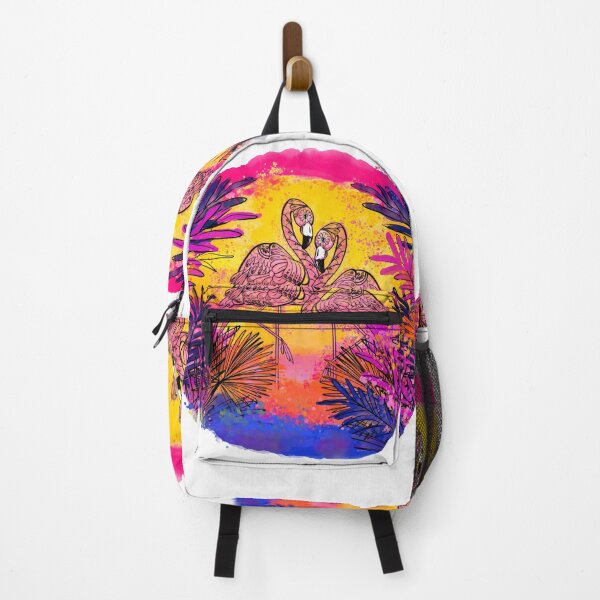 Item preview, Cute tropical flamingos, mandala style, watercolor designed and sold by Drawmecute.