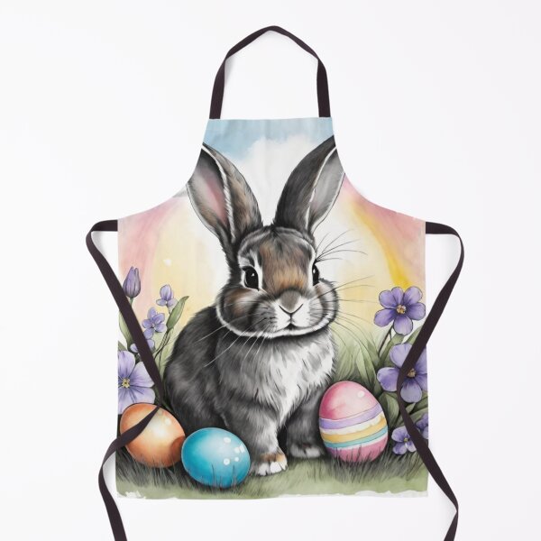 Item preview, Colorful Festive Easter Eggs Easter Bunny Spring Flowers Version 210 designed and sold by DreamingAwake1.