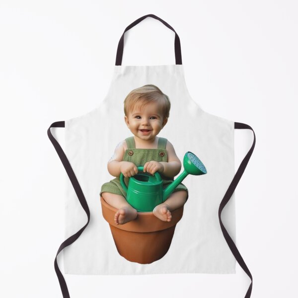 Item preview, Baby gardener in a flower pot designed and sold by SommeryLaser.