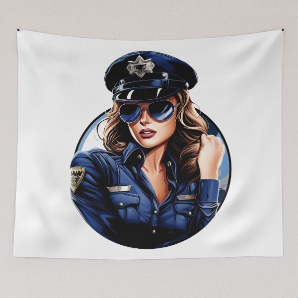 Item preview, beautiful policewoman designed and sold by javierparra.