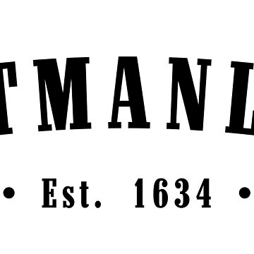 Artwork thumbnail, Västmanland Sweden Est. 1634 Black Letter Sverige by establishedwear