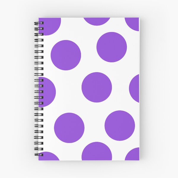 Item preview, Big Purple Dots on White Large Format Repeat Pattern designed and sold by CheriesArt.