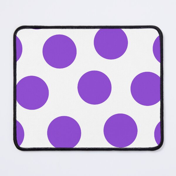 Item preview, Big Purple Dots on White Large Format Repeat Pattern designed and sold by CheriesArt.