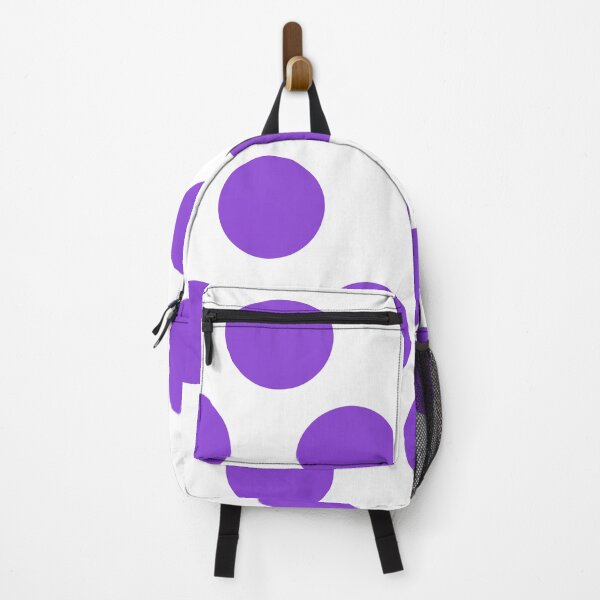 Item preview, Big Purple Dots on White Large Format Repeat Pattern designed and sold by CheriesArt.