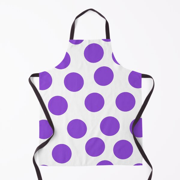 Item preview, Big Purple Dots on White Large Format Repeat Pattern designed and sold by CheriesArt.