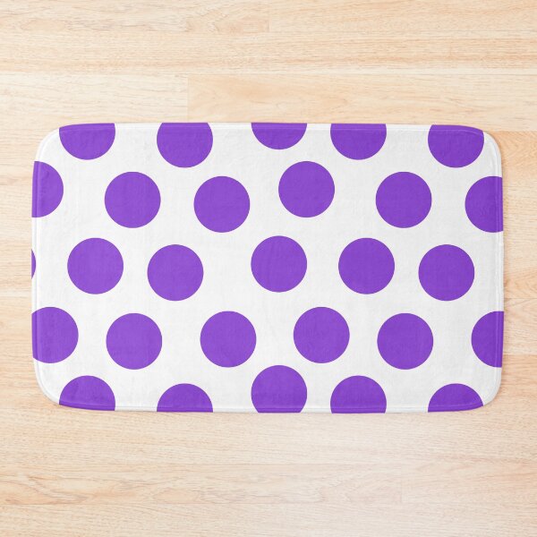 Item preview, Big Purple Dots on White Large Format Repeat Pattern designed and sold by CheriesArt.