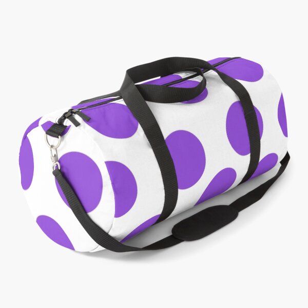 Item preview, Big Purple Dots on White Large Format Repeat Pattern designed and sold by CheriesArt.