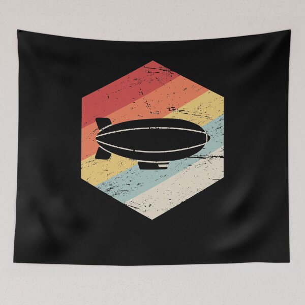 Item preview, Retro Vintage Dirigible Airship Blimp designed and sold by Jam Jar.