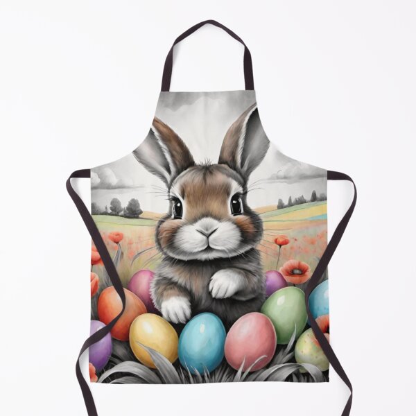Item preview, Colorful Festive Easter Eggs Easter Bunny Spring Flowers Version 211 designed and sold by DreamingAwake1.