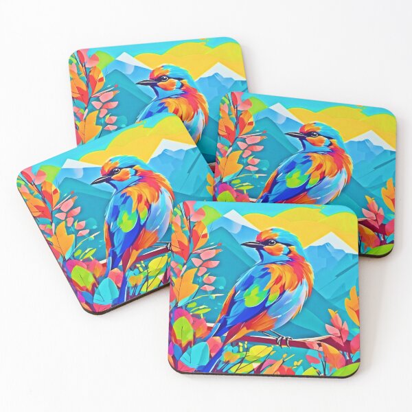 Item preview, Peak Palette: Bird in Nature Painting designed and sold by Health And Fitness Posts e-Store.