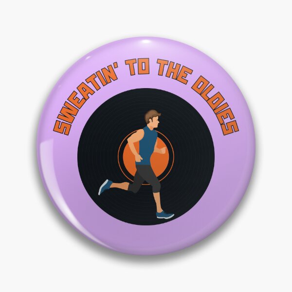 Item preview, Sweatin' to the oldies | Vinylart Funny gift for runner who loves old music designed and sold by Feline Rockstars.