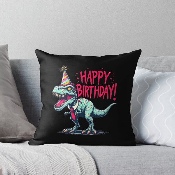 Item preview, Funny Spooky Happy Birthday Dinosaur Tyrannosaurus Party designed and sold by TomFrontierArt.