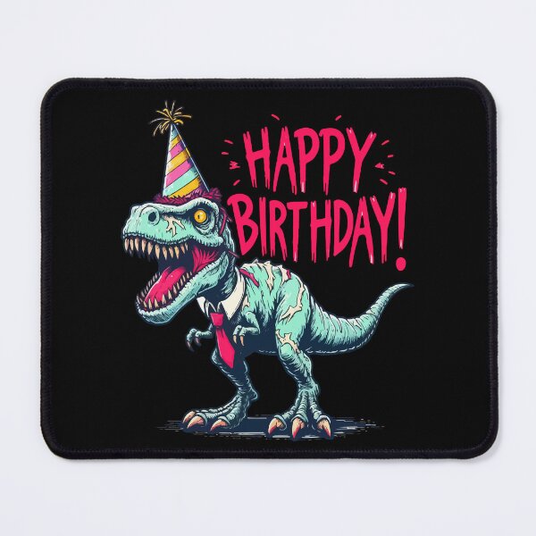 Item preview, Funny Spooky Happy Birthday Dinosaur Tyrannosaurus Party designed and sold by TomFrontierArt.