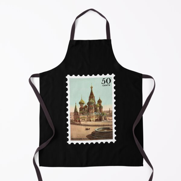 Item preview, Red Square (Moscow), vintage travel stamp designed and sold by RabbitK.