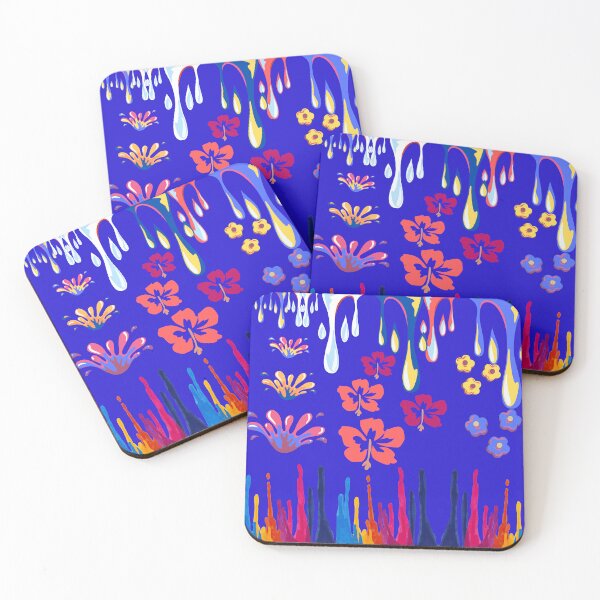 Item preview, Abstract splashed paint and cascading flowers. designed and sold by Swingfroglet.