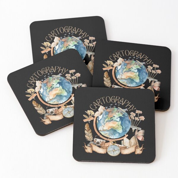 Item preview, Cartography Watercolor designed and sold by Suzielie.