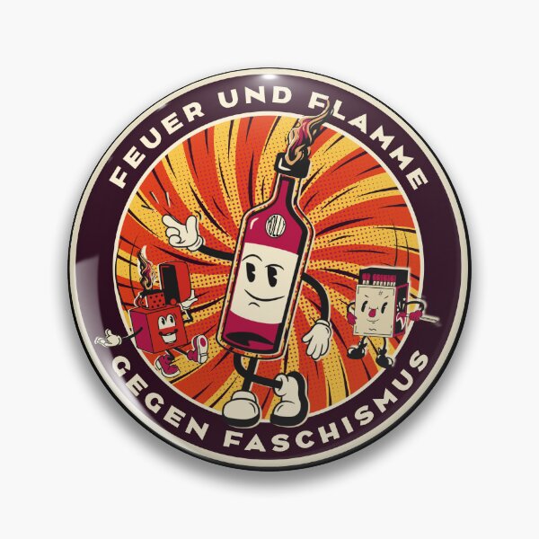 Item preview, Molly - fire and flame against fascism designed and sold by Dunkelflaute.