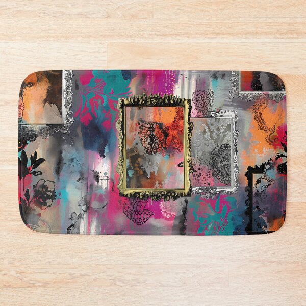 Item preview, Abstract Artistic Chaos - Contemporary Fusion of Vintage Frames and Graffiti designed and sold by David Balzen.