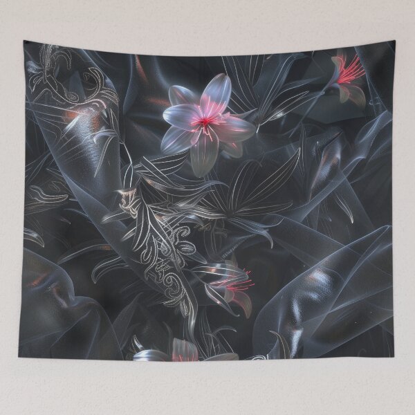 Item preview, Organza texture, floral lace designed and sold by Fantasyplus.