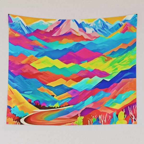 Item preview, Sunny Mountain Palette: Nature Painting designed and sold by Health And Fitness Posts e-Store.