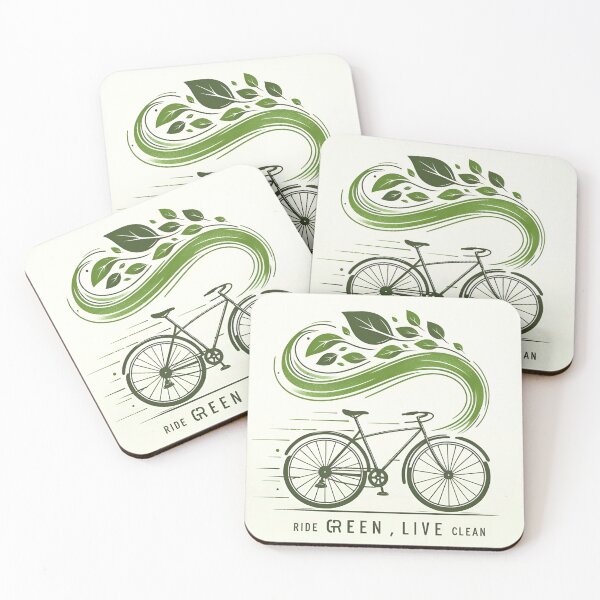 Item preview, Ride Green, Live Clean designed and sold by Shlomo Bracha.