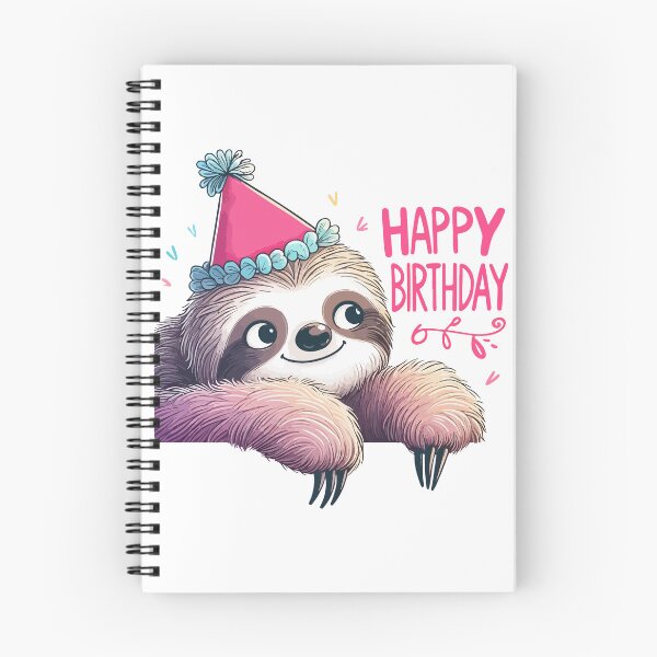 Item preview, Cute funny Sloth Happy Birthday Party designed and sold by TomFrontierArt.