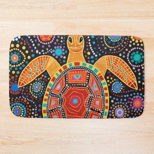 Item preview, Aboriginal Inspired Dot Art - Fun Turtle designed and sold by GrinGalore.