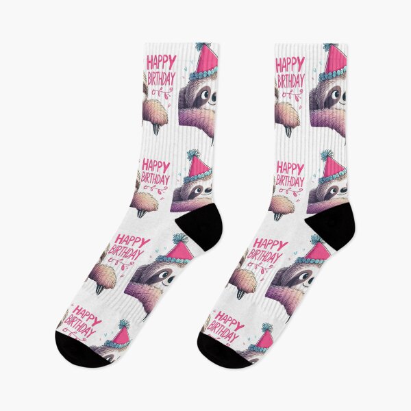 Item preview, Cute funny Sloth Happy Birthday Party designed and sold by TomFrontierArt.