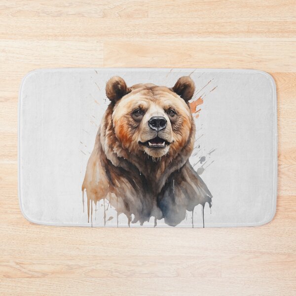 Item preview, Watercolor Bear Painting designed and sold by PolygonPinnacle.