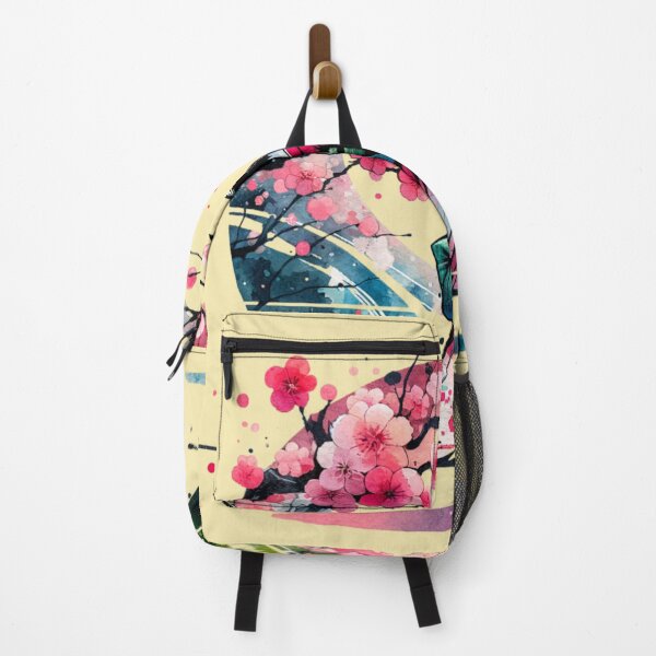 Item preview, Japanese landscape with geisha, cherry blossoms, modern style designed and sold by Pflugart.